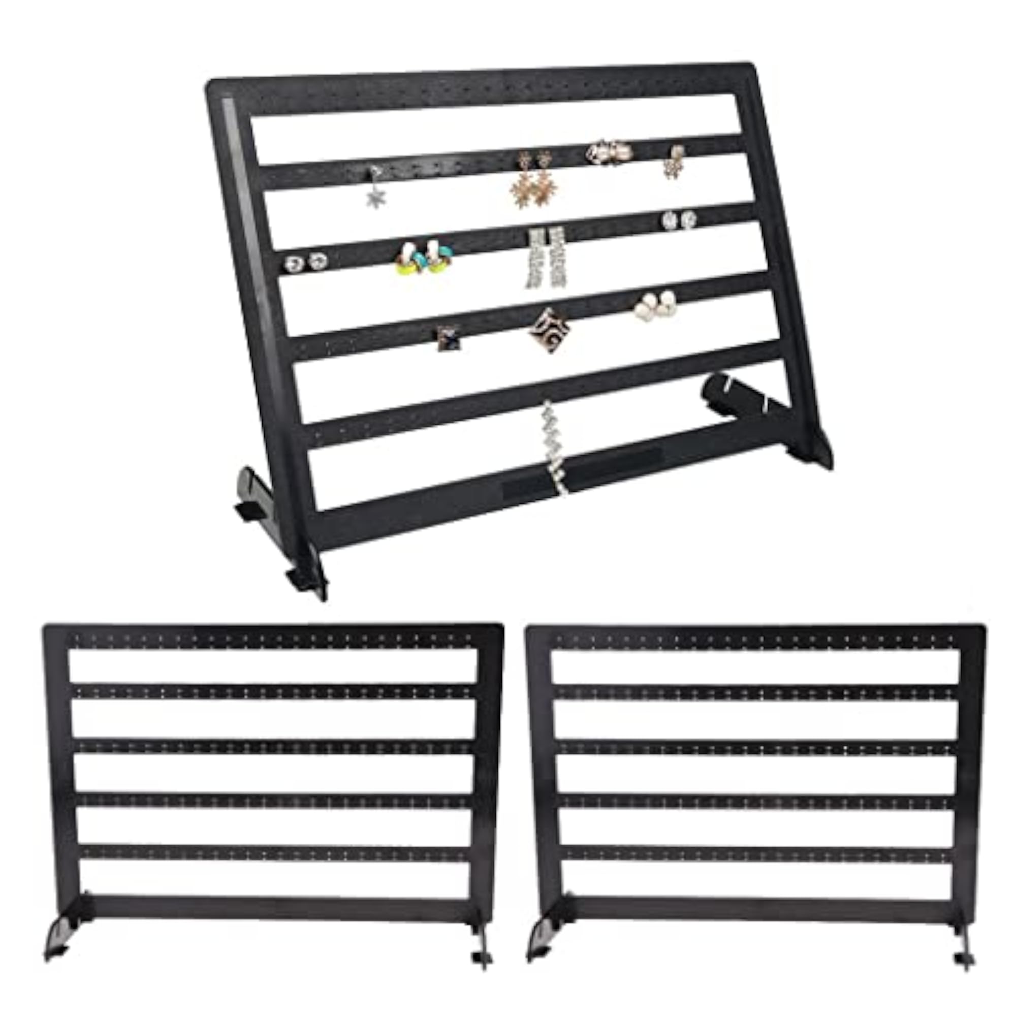 2Pcs 240 Holes Earrings Display Stand Rack Organizer